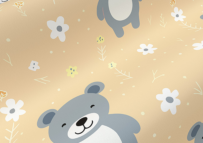 Teddy Trails, Cream - Twist&Fit Roller Blind - Image 4